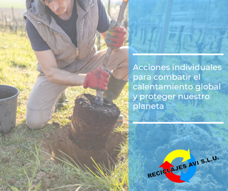 Acciones individuales para combatir el calentamiento global y proteger ...