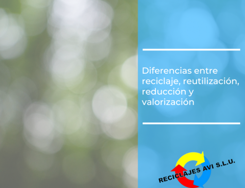 Diferencias entre reciclaje, reutilización, reducción y valorización