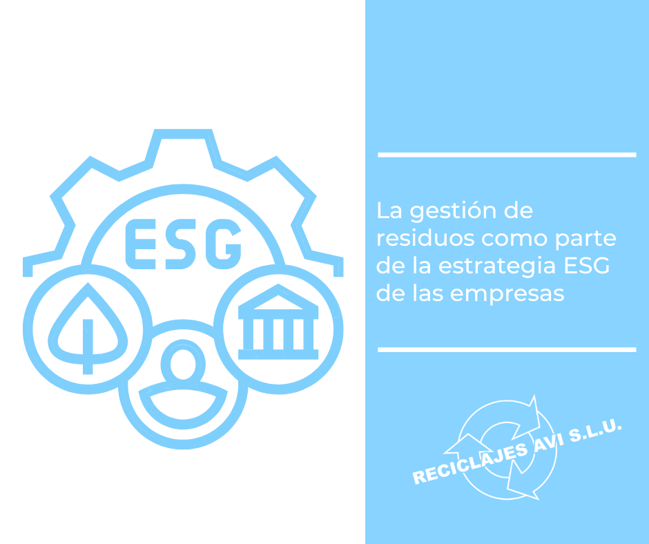 La gestión de residuos como parte de la estrategia ESG de las empresas